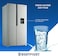 Westpoint 570L Gross/ 500L Net capacity Side By Side Refrigerator With Water Dispenser, No Frost Technology with Twin Cooling, Recessed Handle, Energy Efficient, Stainless Steel Finish Model WSKN-5517-ER