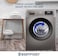 Westpoint 8Kg Front Load Washing Machine, Fully Automatic, 1200 RPM, 15 Easy Washing Programs, Quick Wash in 15 minutes, LED Control Panel, Remaining Time Display, WMT-81222S -SILVER