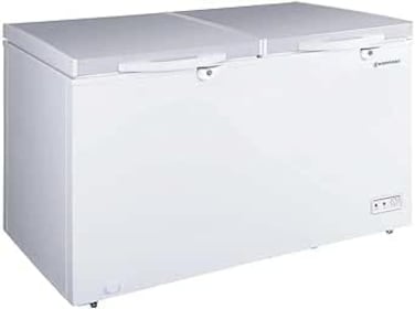 Westpoint 842L Gross/ 711L Net Capacity Double Door Chest Freezer with Inverter Compressor, Wire Storage Basket, LED Light, Energy Efficiency Cooling,Lock &amp; Key Suitable for Home &amp; Restaurants WBXN-8425FWG2L