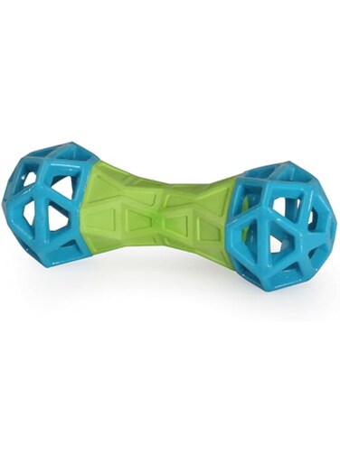 Camon Geometric Tpr Dog Treat Dumbbell with Squeaker- 18Cm