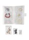 Transparent Jewelry Storage Book, Earring Organizer Storage Book, Portable Travel Anti-Oxidation Jewelry Earring Storage Book, for Rings Necklace, Bracelets, Earring (84 Grids + 100 Thicken PVC Bags)