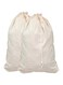 Simple Houseware Extra Large Natural Cotton Laundry Bag, Beige (28" x 36") - 2 Pack