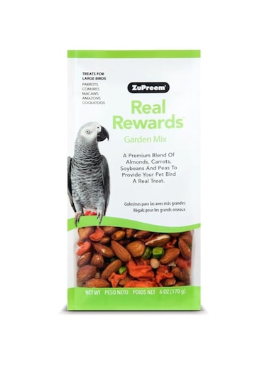 zupreem Real Reward Large Parrot Treats - Garden Mix 170gm, multicolor