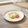 Cuisine Art EFE Bone China Dinner Plate 10.5 Inch (Set of 6)   Premium White Round Dinner Plate   Elegant Lightweight Kitchen Plates for Daily Dining, Hotels, Restaurants &amp; Special Occasions