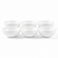 Cuisine Art EFE Bone China Bowl 5.5 Inch (Set of 6)   Premium White Round Bowl (14 x 14 x 5 cm)   Lightweight Bone China Bowls for Soup, Cereal, Snacks, Desserts &amp; Daily Dining