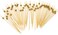 Cuisine Art Premium Gold Bead Bamboo Cocktail Picks &ndash; 50-Piece Elegant Party Food Skewers &ndash; 12cm Decorative Serving Toothpicks for Appetizers, Finger Foods, Charcuterie &amp; Garnishing