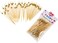 Cuisine Art Premium Gold Bead Bamboo Cocktail Picks &ndash; 50-Piece Elegant Party Food Skewers &ndash; 12cm Decorative Serving Toothpicks for Appetizers, Finger Foods, Charcuterie &amp; Garnishing