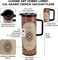 Cuisine Art Hobby Lobby 1.0L Arabic Design Vacuum Flask &ndash; Insulated Thermal Coffee &amp; Tea Carafe &ndash; 24 Hours Hot &amp; Cold Retention &ndash; Leak-Resistant Beverage Jug with Ergonomic Handle