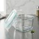 Cuisine Art 140ml Square Glass Food Storage Container &ndash; Airtight Leak-Proof Locking Lid &ndash; Premium Borosilicate Small Glass Jar for Spices &amp; Sauces &ndash; Stackable &amp; Space-Saving Kitchen Organizer