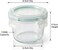 Cuisine Art 120ml Round Glass Food Storage Container &ndash; Airtight Leak-Proof Locking Lid &ndash; Small Borosilicate Glass Jar for Spices &amp; Condimentsd &ndash; Stackable Compact Kitchen Storage