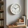 Modern 20cm Round Wall Clock &ndash; Minimalist White Frame with Bold Easy-to-Read Numbers &ndash; Accurate Quartz &ndash; Compact Circular Clock for Home, Office, Kitchen &amp; Classroom