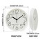 Modern 20cm Round Wall Clock &ndash; Minimalist White Frame with Bold Easy-to-Read Numbers &ndash; Accurate Quartz &ndash; Compact Circular Clock for Home, Office, Kitchen &amp; Classroom