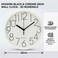 Modern 20cm Round Wall Clock &ndash; Minimalist White Frame with Bold Easy-to-Read Numbers &ndash; Accurate Quartz &ndash; Compact Circular Clock for Home, Office, Kitchen &amp; Classroom