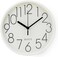 Modern 20cm Round Wall Clock &ndash; Minimalist White Frame with Bold Easy-to-Read Numbers &ndash; Accurate Quartz &ndash; Compact Circular Clock for Home, Office, Kitchen &amp; Classroom