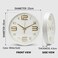 25cm Round Wall Clock &ndash; Minimalist White Frame with Large Easy-to-Read Numbers &ndash; 10-Inch Circular Timepiece for Home, Kitchen, Office &amp; Classroom