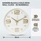 25cm Round Wall Clock &ndash; Minimalist White Frame with Large Easy-to-Read Numbers &ndash; 10-Inch Circular Timepiece for Home, Kitchen, Office &amp; Classroom