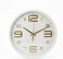 25cm Round Wall Clock &ndash; Minimalist White Frame with Large Easy-to-Read Numbers &ndash; 10-Inch Circular Timepiece for Home, Kitchen, Office &amp; Classroom