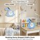 Cuisine Art Magical Horse Wall &amp; Table Clock &ndash; Silent Non-Ticking Sweep Movement &ndash; 3D Cloud &amp; Star Design for Kids Room &ndash; Standing or Hanging D&eacute;cor Nursery Clock &ndash; Blue
