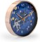 Cuisine Art Astronaut Wall Clock &ndash; Silent Non-Ticking Sweep Movement &ndash; 3D Astro Space Character Design for Kids &amp; Nursery &ndash; 20cm Round Decorative Timepiece