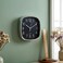 Modern 20cm Square Wall Clock &ndash; Minimalist Design with Bold Easy-to-Read Numbers &ndash; Accurate Quartz Movement &ndash; Compact Square Timepiece for Home, Office &amp; Kitchen-Black