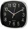 Modern 20cm Square Wall Clock &ndash; Minimalist Design with Bold Easy-to-Read Numbers &ndash; Accurate Quartz Movement &ndash; Compact Square Timepiece for Home, Office &amp; Kitchen-Black