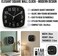 Modern 20cm Square Wall Clock &ndash; Minimalist Design with Bold Easy-to-Read Numbers &ndash; Accurate Quartz Movement &ndash; Compact Square Timepiece for Home, Office &amp; Kitchen-Black