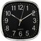 Modern 20cm Square Wall Clock &ndash; Minimalist Design with Bold Easy-to-Read Numbers &ndash; Accurate Quartz Movement &ndash; Compact Square Timepiece for Home, Office &amp; Kitchen-Black