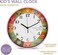 Cuisine Art 30cm Kids Owl Wall Clock &ndash; Silent Non-Ticking Sweep Movement &ndash; Large 12-Inch Face for Nursery, Kids Room &amp; Classroom &ndash; with Easy-to-Read Numerals - Pink Frame
