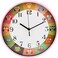 Cuisine Art 30cm Kids Owl Wall Clock &ndash; Silent Non-Ticking Sweep Movement &ndash; Large 12-Inch Face for Nursery, Kids Room &amp; Classroom &ndash; with Easy-to-Read Numerals - Pink Frame