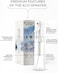 Cuisine Art 300ml Continuous Mist Spray Bottle, Ultra-Fine Sprayer with Automatic Booster Airless Design, Leak-Proof For Hair Styling, Skin Care, Make-Up, Plants, Cleaning &amp; Fitness White