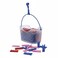 Cuisine Art 18M Aluminium Cloth Dryer with Iron Legs, Blue/Red (Assorted) &amp; Basket with 90 Plastic Pegs   Foldable Clothes Drying Stand   Size 175&times;55&times;110 cm for Home &amp; Balcony