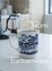 Claytan Earthenware Classic Blue Windmill Pattern Mug, 340ml, White   Premium Coffee &amp; Tea Mug   Vintage Blue Drinkware for Home, Office, Caf&eacute; &amp; Gifting