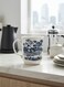 Claytan Earthenware Classic Blue Windmill Pattern Mug, 340ml, White   Premium Coffee &amp; Tea Mug   Vintage Blue Drinkware for Home, Office, Caf&eacute; &amp; Gifting