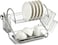 Cuisine Art 2-Tier Iron Dish Drying Rack &ndash; 40x24x24cm Compact Kitchen Organizer &ndash; Heavy-Duty Rust-Resistant Frame with Removable Drip Tray &amp; Cutlery Holder &ndash; Space-Saving Stand for Plates &amp; Bowls