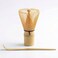 Cuisine Art 2-Piece Bamboo Matcha Whisk Set &ndash; Includes Bamboo Whisk (Chasen) and Hooked Scoop (Chashaku) &ndash; 100% Handmade Traditional Tools for Preparing Authentic Matcha Tea &ndash; Beige