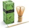 Cuisine Art 2-Piece Bamboo Matcha Whisk Set &ndash; Includes Bamboo Whisk (Chasen) and Hooked Scoop (Chashaku) &ndash; 100% Handmade Traditional Tools for Preparing Authentic Matcha Tea &ndash; Beige