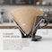 Cuisine Art 100-Piece Unbleached Coffee Filter Papers &ndash; Natural Wood Pulp V60 Cone Filters &ndash; Disposable Paper for Pour Over Drippers &ndash; Fits 2-4 Cups &ndash; Chemical-Free &amp; Biodegradable (Beige)