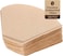 Cuisine Art 100-Piece Unbleached Coffee Filter Papers &ndash; Natural Wood Pulp V60 Cone Filters &ndash; Disposable Paper for Pour Over Drippers &ndash; Fits 2-4 Cups &ndash; Chemical-Free &amp; Biodegradable (Beige)
