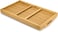Cuisine Art 2-in-1 Foldable Bamboo Bed Tray Table &ndash; 30x50cm Portable Laptop Desk &amp; Serving Tray with Handles &ndash; Dual-Purpose Breakfast in Bed Stand &ndash; Space-Saving Sustainable Wood Design