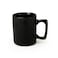 Cuisine Art Stoneware ZOE 4PCS Mug Set   385 ML Black Coffee Mug Set   Durable Coffee Cup Set for Home &amp; Office   Cups for Cappuccino, Latte, Tea &amp; Cocoa Restaurant Coffee Mugs