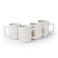 Cuisine Art Stoneware ZOE 4PCS Mug Set   385 ML Off White Coffee Mug Set   Durable Coffee Cup Set for Home &amp; Office   Cups for Cappuccino, Latte, Tea &amp; Cocoa Restaurant Coffee Mugs