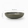 Cuisine Art Stoneware Serving Bowl, 23 cm Olive Green   Premium Durable Ceramic Bowl with Stone Finish for Salads, Pasta, Rice, Fruits &amp; Snacks   Microwave, Dishwasher &amp; Freezer Safe Dinnerware Bowl