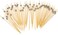 Cuisine Art Premium Silver Bead Bamboo Cocktail Picks &ndash; 50-Piece Elegant Party Food Skewers &ndash; 12cm Decorative Serving Toothpicks for Appetizers, Finger Foods, Charcuterie &amp; Garnishing