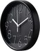 Modern 20cm Round Wall Clock &ndash; Sleek Black Frame with Bold High-Contrast Easy-to-Read Numbers &ndash; Compact Circular Clock for Office, Home, Kitchen &amp; Study Room
