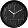 Modern 20cm Round Wall Clock &ndash; Sleek Black Frame with Bold High-Contrast Easy-to-Read Numbers &ndash; Compact Circular Clock for Office, Home, Kitchen &amp; Study Room