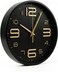 25cm Round Wall Clock &ndash; Minimalist White Frame with Large Easy-to-Read Numbers &ndash; 10-Inch Circular Timepiece for Home, Kitchen, Office &amp; Classroom