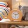 Dinosaur Wall &amp; Table Clock &ndash; Silent Non-Ticking Sweep Movement &ndash; 3D Dino Character Design for Kids &amp; Nursery &ndash; Standing or Hanging Decorative Clock-Orange