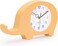 Dinosaur Wall &amp; Table Clock &ndash; Silent Non-Ticking Sweep Movement &ndash; 3D Dino Character Design for Kids &amp; Nursery &ndash; Standing or Hanging Decorative Clock-Orange