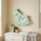Cuisine Art Magical Horse Wall &amp; Table Clock &ndash; Silent Non-Ticking Sweep Movement &ndash; 3D Cloud &amp; Star Design for Kids Room &ndash; Standing or Hanging D&eacute;cor Nursery Clock &ndash; Green