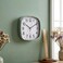 Modern 20cm Square Wall Clock &ndash; Minimalist Design with Bold Easy-to-Read Numbers &ndash; Accurate Quartz Movement &ndash; Compact Square Timepiece for Home, Office &amp; Kitchen-White